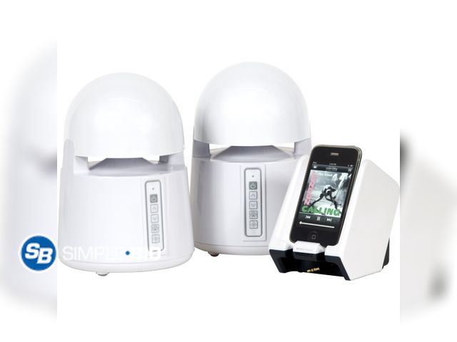 Lot 58-80473 - Mini-Bullets II Weatherproof Wireless Speakers - light use in good condition