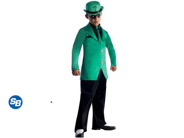 Lot 58-27852 - New DC Comics The Riddler Costume for Kids by Rubies, Boys Large