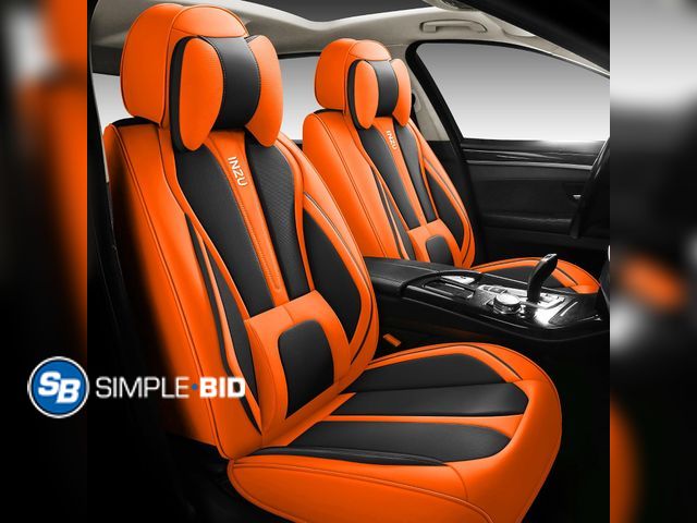 Lot 58-75976 - New INZU Cute Rabbit Comfortable Leather Auto Car Seat Covers Front &amp; Rear Seat Protector Fit Se...