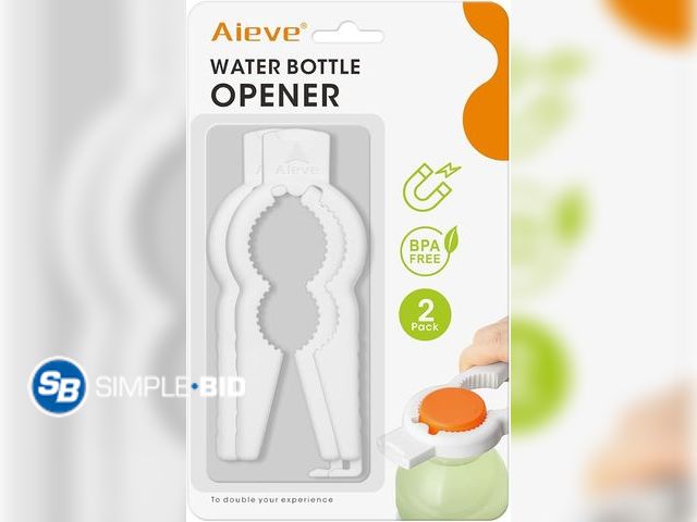 Lot 58-26314 - New Aieve 2 Pack Bottle and Can Opener,Plastic Water Bottle Gripper, Can Lid Seal Opener and Remover...