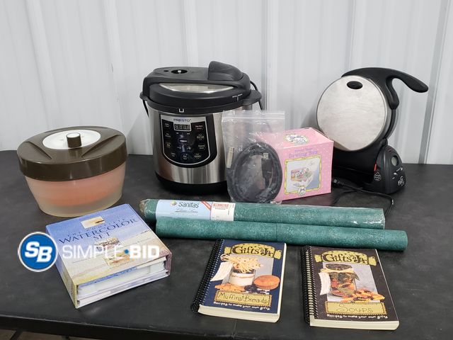 Lot 58-83938 - Lot of Various Household items from Kitchen appliances, to Cook Books (Reader's Digest tapes, and so...