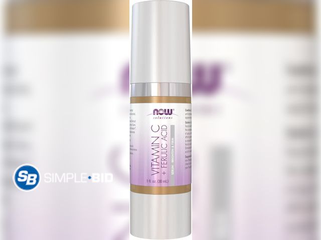 Lot 58-53422 - New NOW Foods Solutions, Vitamin C Serum Plus Ferulic Acid, Skin Brightening and Tightening, Highly ...