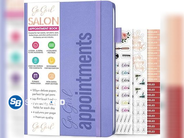 Lot 58-32851 - Lot of (12) New GO GIRL Salon Appointment Books -- created for hair stylists, Nail salons, spas and ...