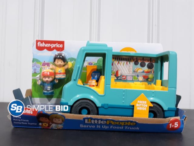 Lot 58-26760 - Fisher Price Little People Serve it Food Truck