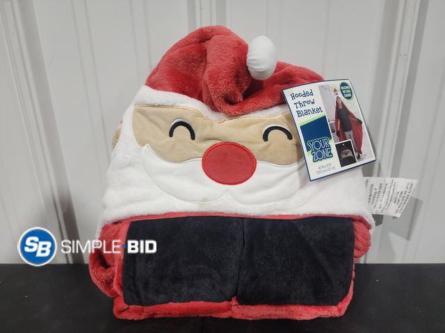 Lot 58-31598 - New your zone hooded Throw blanket - Glows in the dark - 40" x 50"