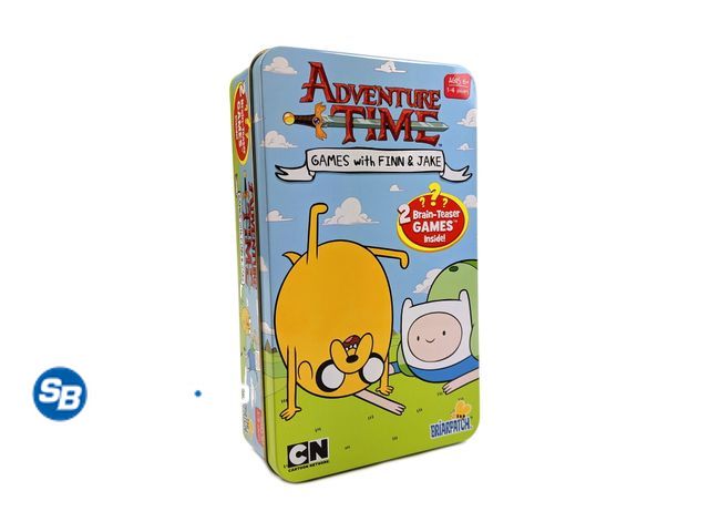 Lot 58-36160 - Adventure Time - Games with Finn &amp; Jake Tin - open box