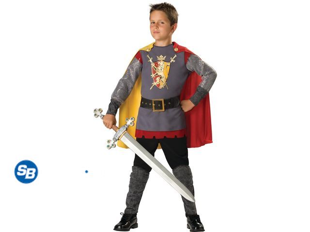 Lot 58-34971 - New Loyal Knight, Halloween Costume for Child, Boys Size M (8), by Way to Celebrate