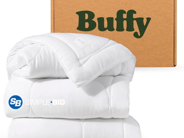 Lot 58-76023 - Buffy Cloud Cooling Comforter Queen/Full- White Comforter Queen for Hot Sleepers, Machine Washable L...