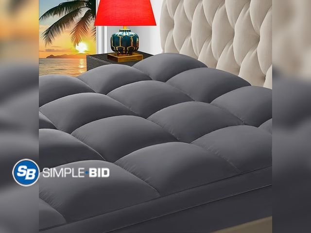 Lot 58-28479 - Queen Mattress Topper, Extra Thick Pillow Top Mattress Pad for Back Pain Relief, Cooling Bed Topper ...