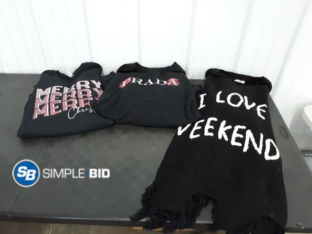 Lot 58-77667 - CLOTHING! Lot of Women's Sweaters, and much more - Variety of styles -- SIZES range from 1/2XL