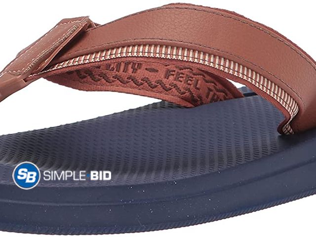 Lot 58-68607 - New Havaianas Mens Slip-on Flip-Flop 9-10 Navy Blue