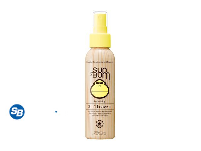 Lot 58-63276 - New Sun Bum Revitalizing 3 in 1 Leave In Conditioner - Anti Frizz Detangler - Color Friendly with UV...