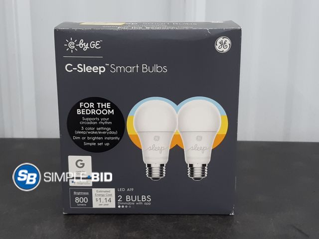 Lot 58-56943 - C-Sleep Smart Bulbs 2 bulbs - unopened