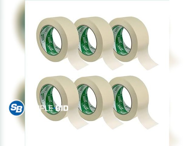 Lot 58-35957 - New DEVEK Masking Tape, 1.88 inches x 55 yards, Set of 6, for Painting, Crafting, DIY Projects, Clea...