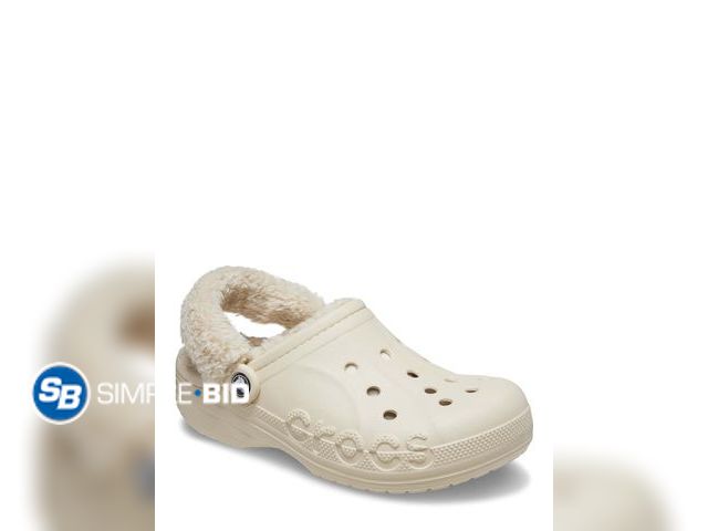 Lot 58-65100 - New Crocs Unisex Baya Lined Fuzz Strap Clogs - SIZE Women's 9 Men's 7