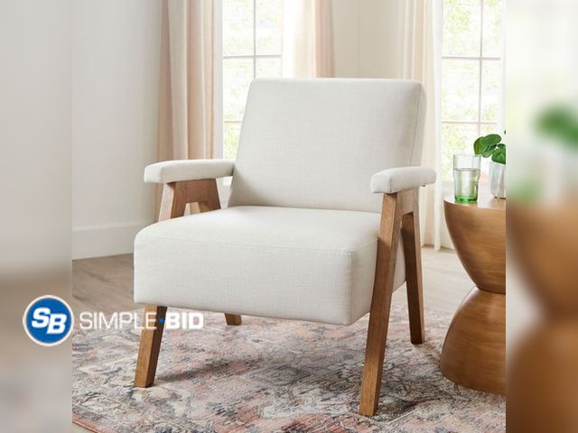 Lot 58-65029 - Better Homes &amp; Gardens Ezra Cream Accent Chair - New in Box