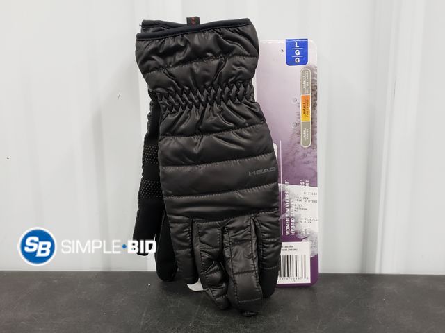 Lot 58-37589 - HEAD Women's Waterproof Hybrid Gloves - SIZE LARGE - appears unused / open package