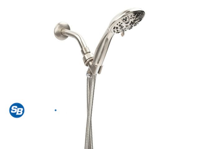 Lot 58-17990 - New Mainstays Handheld Showerhead in Satin Nickel