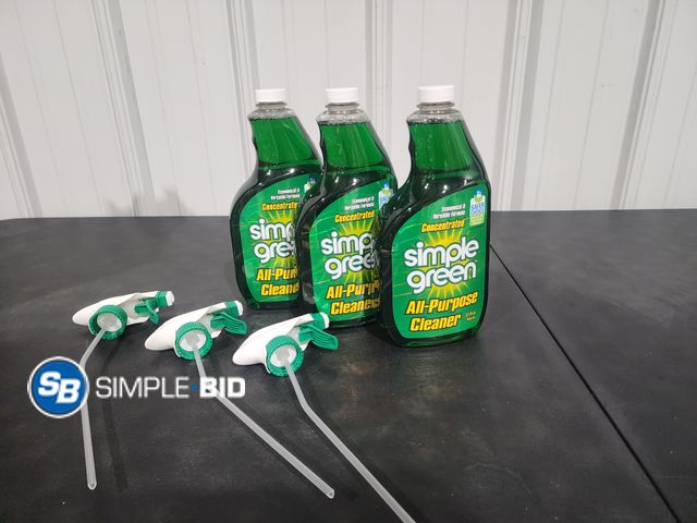 Lot 58-26818 - Lot of (3) Bottles of Concentrated Simple Green All Purpurpose Cleaner 32 Oz Bottles