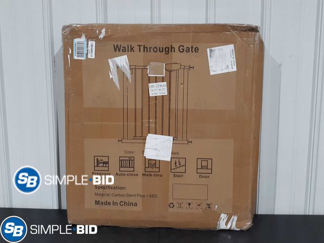 Lot 58-23548 - Walk Through Gate -76.77"-86.22" - White Color