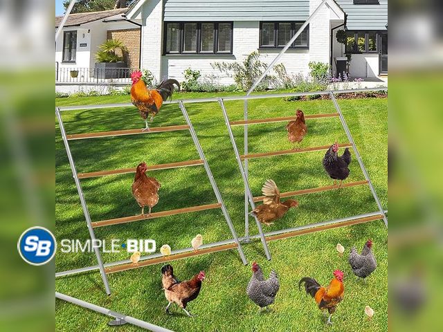 Lot 58-32877 - 2PCS Chicken Perch,55''L x 41''W Large Chicken Roost,Sturdy Chicken Roosting Bars for Backyard Poult...