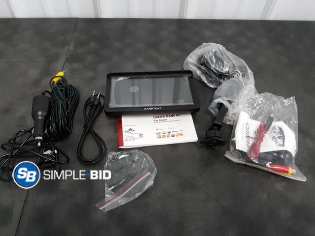 Lot 58-54426 - Sanptent Portable Wireless Car Stereo - IOS Carplay and Android Auto Receivers