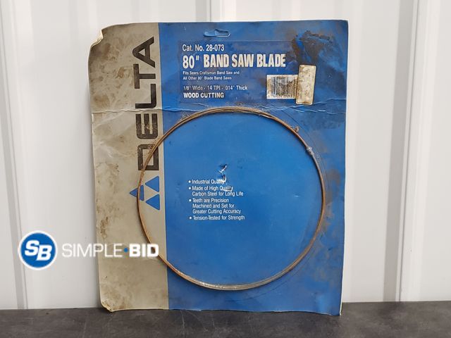 Lot 58-56193 - Delta 80" Band Saw Blade - 1/8" Wide - 14 TPI - .014" Thick - Wood Cutting