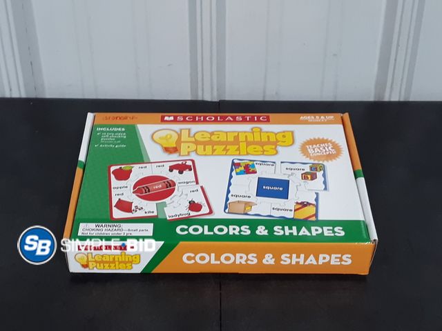Lot 58-15848 - Scholastic Learning Puzzles - Colors and Shapes - Used But in Great Shape