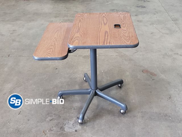 Lot 58-68458 - Rolling Laptop Desk - used but in good condition