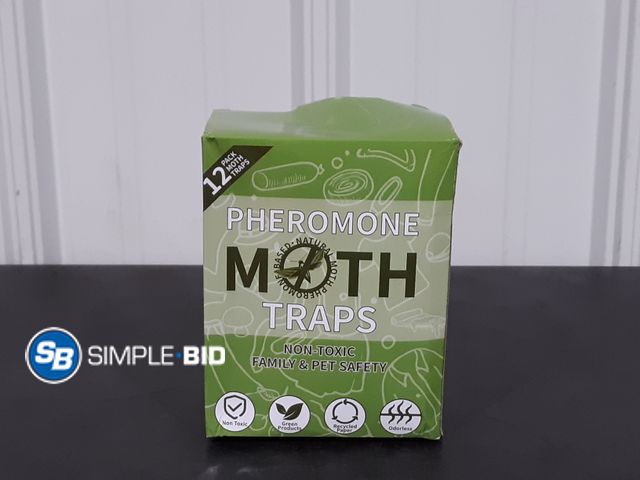 Lot 58-34219 - Pheromone Moth Traps - 12 Pack - Non Toxic Family and Pet Safety