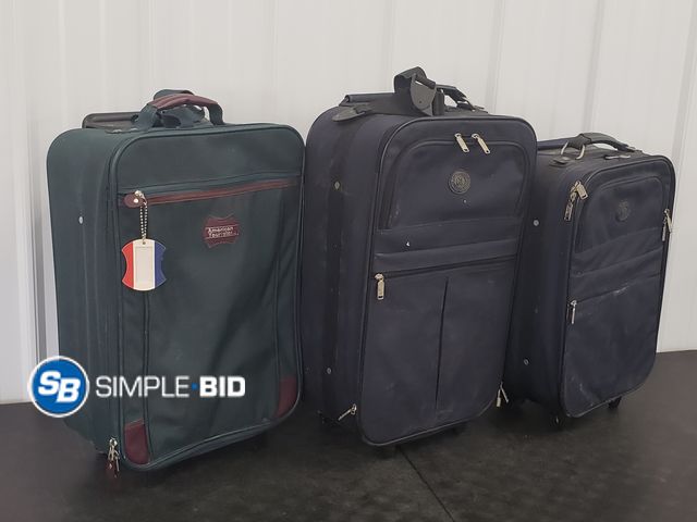 Lot 58-68461 - Lot of (3) Suitcases - used but in good condition