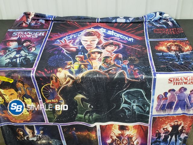 Lot 58-58737 - Stranger Things Plush Blanket - appears unused