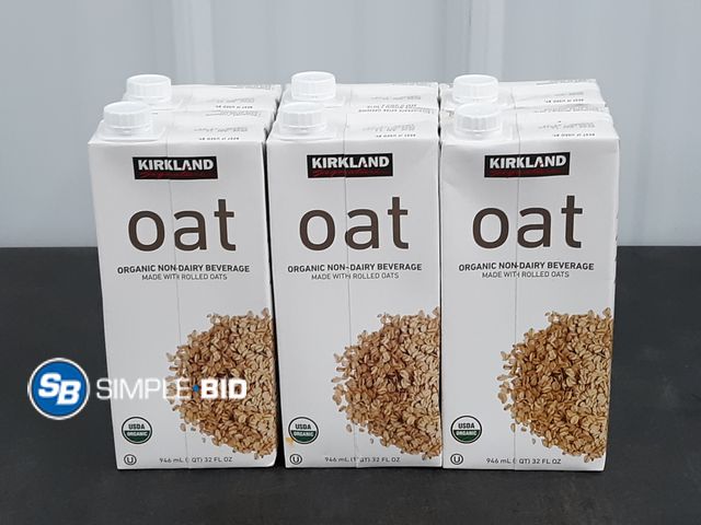 Lot 58-37790 - Lot of (6) Kirkland OAT Organic non dairy Beverage 32 fl oz each - unopened - out of box