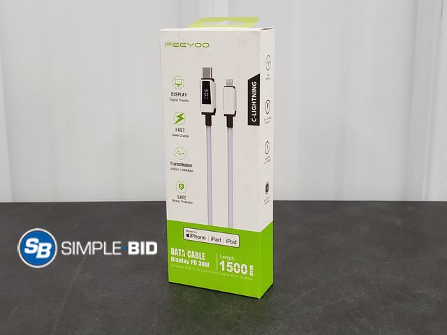 Lot 58-39157 - Data Cable Display PD 30W - C-Lightning Cable -1 500 MM Long