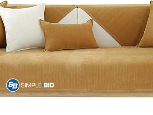 Lot 58-15829 - MIFXIN Sectional Couch Cover Sofa Cushion Covers Chenille Anti-Slip Furniture Protector Sofa Slipcov...