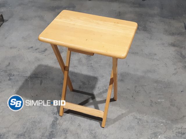 Lot 58-34894 - Wooden Fold up Tray Table