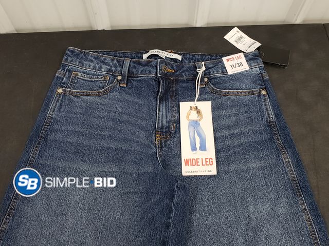 Lot 58-72287 - Celebrity Pink Wide Leg Jeans - Size 11/30 - NWT