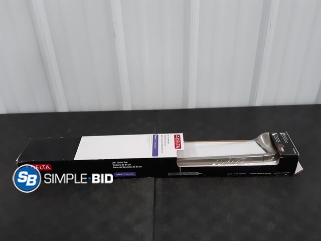 Lot 58-38793 - Delta 24" Towel Bar Tolva Collection - Brushed Nickel Finish - New