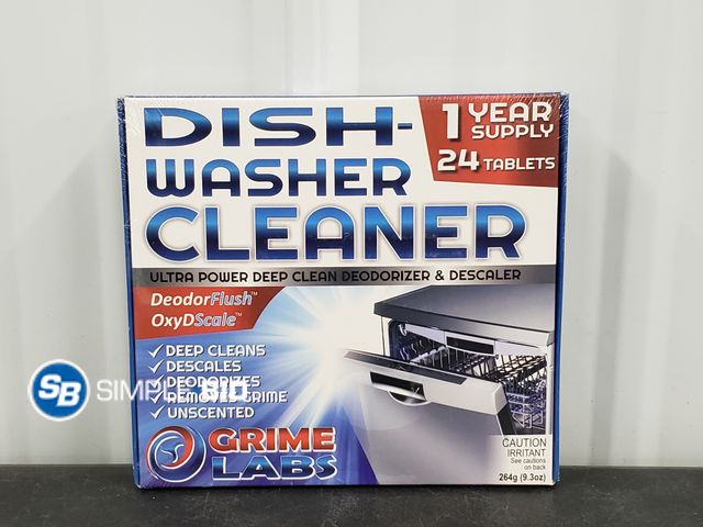 Lot 58-30866 - Dish Washer Cleaner - Ultra Power deep Clean Deodorizer &amp; Descaler 1 year Supply 24 Tablets