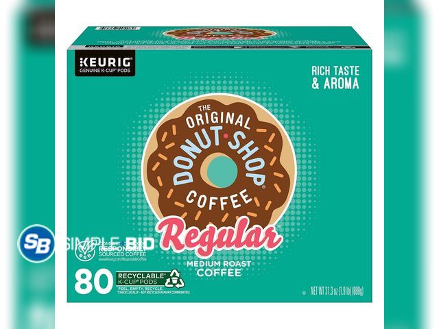 Lot 58-74952 - The Original Donut Shop Coffee K-Cup Pod, 80 Count - mostly full