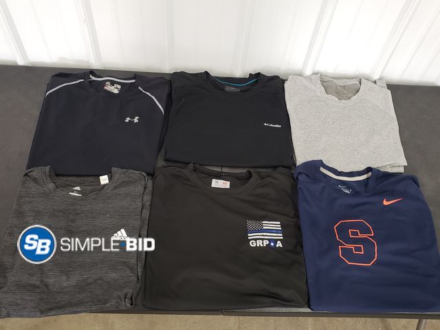 Lot 58-77357 - Lot of (6) MEN'S Dri Fit - T-Shirts and more - variety of styles - SIZE XL - used but in good condit...