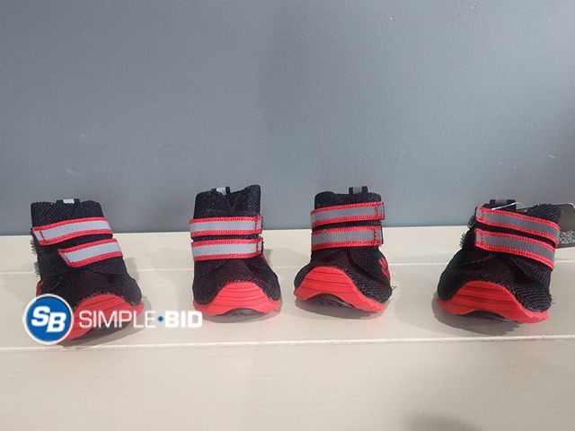 Lot 58-34134 - New Medium Dog Shoes for Hot Pavement - Anti-Slip Dog Boots &amp; Paw Protectors for Hardwood Floors...