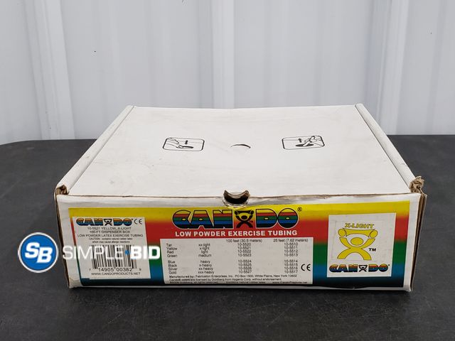 Lot 58-29569 - Can Do Low Powder Exervise Tubing - Yellow - Extra Light - 100ft