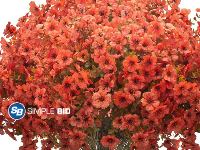 Lot 58-68359 - New Grunyia Fall Outdoor Artificial Flowers 16 Bundles - UV Resistant Faux Daisy with Eucalyptus Lea...