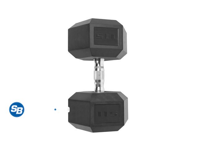 Lot 58-32109 - New CAP Barbell, 115lb Coated Hex Dumbbell, Single