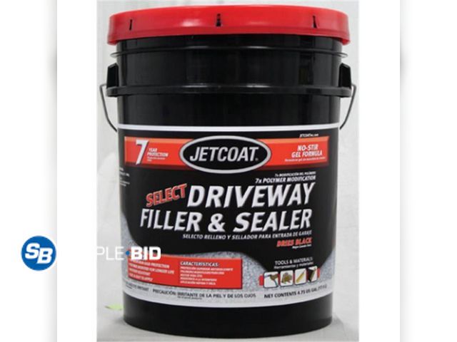 Lot 58-83782 - Jetcoat Select Driveway Filler &amp; Sealer - 5 Gallon Bucket - unopened