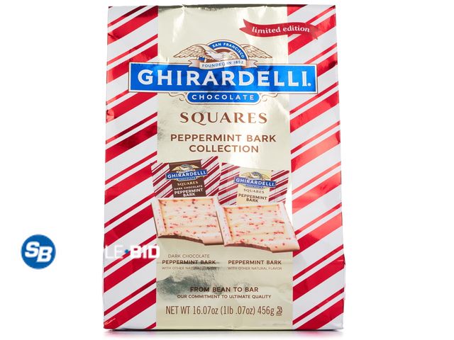 Lot 58-83402 - Ghirardelli Limited Edition Chocolate Squares 16.07 oz. - Peppermint Bark Collection - unopened - ex...
