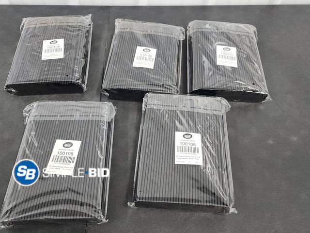 Lot 58-32824 - Lot of (5) Packages of TableCraft 10" Straws - Black 300Ct per Package