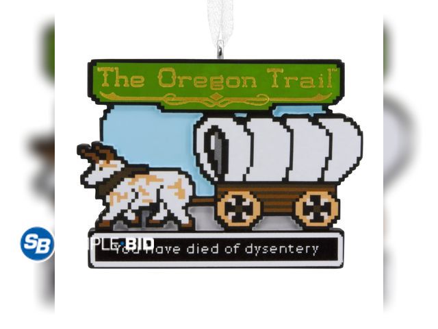 Lot 58-17893 - New Hallmark The Oregon Trail Video Game Christmas Ornament