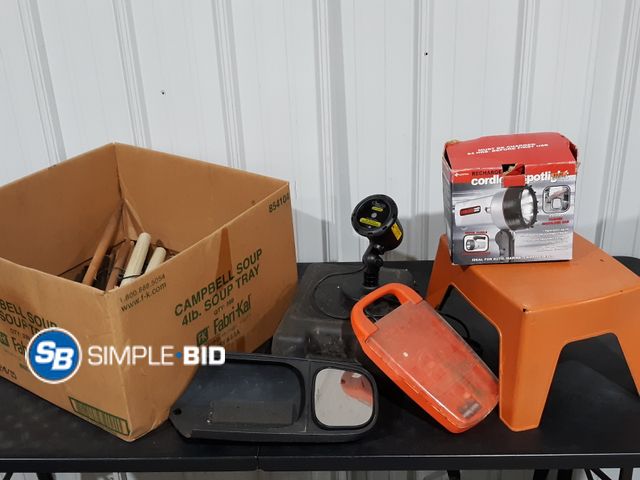 Lot 58-29223 - Misc. Household Items - Tool Cases, Vacuum Attachments, Step Stool and MORE!